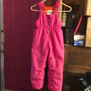Girls snow bibs size 5/6
